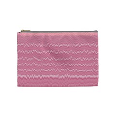 Boho Pink Stripes Cosmetic Bag (medium) by SpinnyChairDesigns