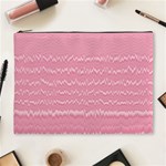 Boho Pink Stripes Cosmetic Bag (XL) Front