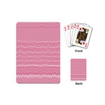 Boho Pink Stripes Playing Cards Single Design (Mini) Back