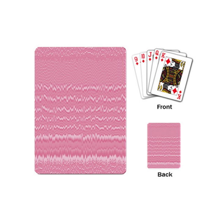 Boho Pink Stripes Playing Cards Single Design (Mini)