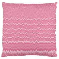 Boho Pink Stripes Large Cushion Case (two Sides) by SpinnyChairDesigns