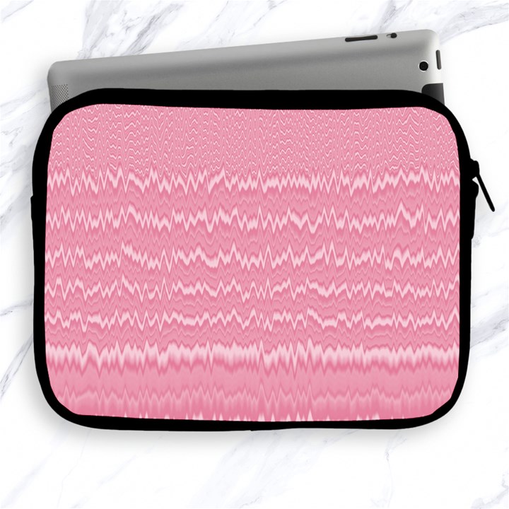 Boho Pink Stripes Apple iPad 2/3/4 Zipper Cases