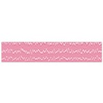 Boho Pink Stripes Small Flano Scarf Front