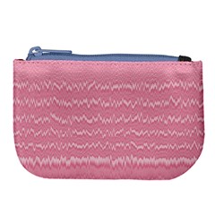 Boho Pink Stripes Large Coin Purse by SpinnyChairDesigns