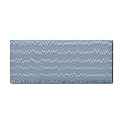 Boho Faded Blue Stripes Hand Towel by SpinnyChairDesigns