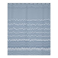 Boho Faded Blue Stripes Shower Curtain 60  X 72  (medium)  by SpinnyChairDesigns