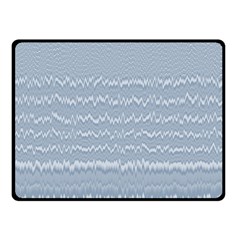 Boho Faded Blue Stripes Double Sided Fleece Blanket (small)  by SpinnyChairDesigns