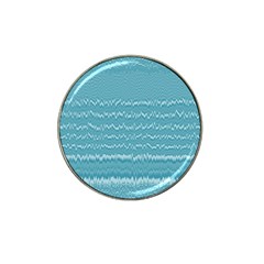 Boho Teal Stripes Hat Clip Ball Marker (4 Pack) by SpinnyChairDesigns