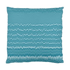 Boho Teal Stripes Standard Cushion Case (one Side) by SpinnyChairDesigns