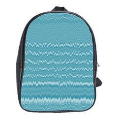 Boho Teal Stripes School Bag (large) by SpinnyChairDesigns