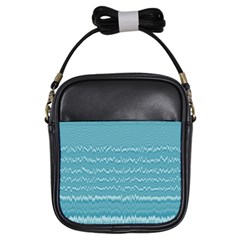 Boho Teal Stripes Girls Sling Bag by SpinnyChairDesigns