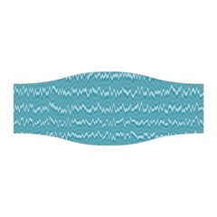 Boho Teal Stripes Stretchable Headband by SpinnyChairDesigns