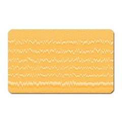 Boho Saffron Yellow Stripes Magnet (rectangular) by SpinnyChairDesigns