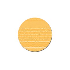 Boho Saffron Yellow Stripes Golf Ball Marker by SpinnyChairDesigns