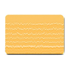 Boho Saffron Yellow Stripes Small Doormat  by SpinnyChairDesigns