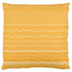 Boho Saffron Yellow Stripes Standard Flano Cushion Case (one Side) by SpinnyChairDesigns