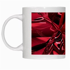 Candy Apple Crimson Red White Mugs by SpinnyChairDesigns