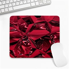 Candy Apple Crimson Red Large Mousepads by SpinnyChairDesigns