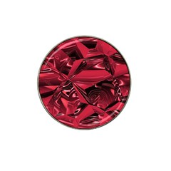 Candy Apple Crimson Red Hat Clip Ball Marker by SpinnyChairDesigns