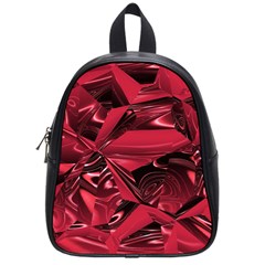 Candy Apple Crimson Red School Bag (small) by SpinnyChairDesigns