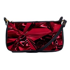 Candy Apple Crimson Red Shoulder Clutch Bag by SpinnyChairDesigns