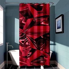 Candy Apple Crimson Red Shower Curtain 36  X 72  (stall)  by SpinnyChairDesigns