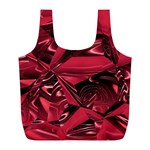 Candy Apple Crimson Red Full Print Recycle Bag (L) Front