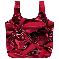 Candy Apple Crimson Red Full Print Recycle Bag (xl) by SpinnyChairDesigns