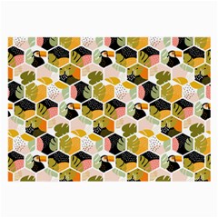 Hexagon Tropical Pattern Large Glasses Cloth by designsbymallika