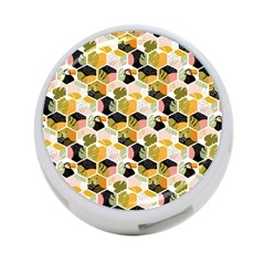 Hexagon Tropical Pattern 4-port Usb Hub (two Sides) by designsbymallika