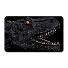 Trex Dinosaur Head Dark Poster Magnet (rectangular) by dflcprintsclothing