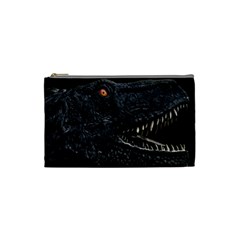 Trex Dinosaur Head Dark Poster Cosmetic Bag (small) by dflcprintsclothing