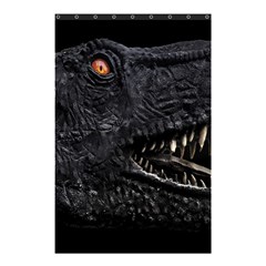 Trex Dinosaur Head Dark Poster Shower Curtain 48  X 72  (small)  by dflcprintsclothing