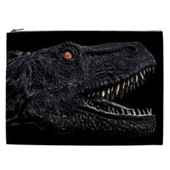 Trex Dinosaur Head Dark Poster Cosmetic Bag (xxl) by dflcprintsclothing