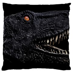 Trex Dinosaur Head Dark Poster Standard Flano Cushion Case (two Sides) by dflcprintsclothing