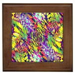 Colorful Jungle Pattern Framed Tile Front