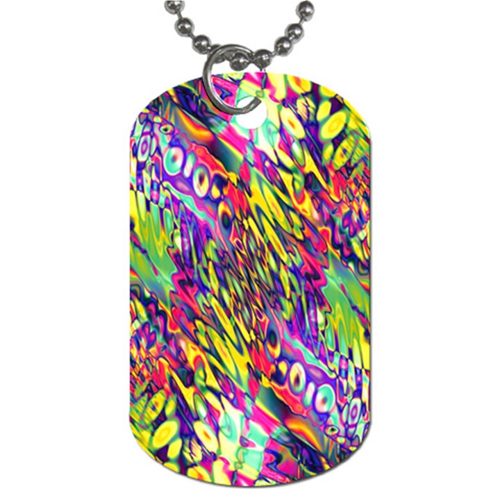 Colorful Jungle Pattern Dog Tag (Two Sides)