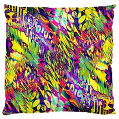 Colorful Jungle Pattern Standard Flano Cushion Case (one Side) by SpinnyChairDesigns