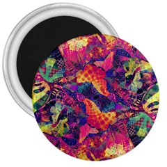 Colorful Boho Abstract Art 3  Magnets by SpinnyChairDesigns