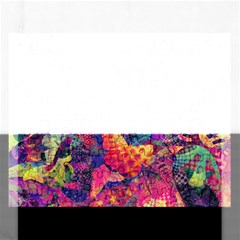 Colorful Boho Abstract Art Rectangular Jigsaw Puzzl by SpinnyChairDesigns