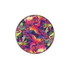 Colorful Boho Abstract Art Hat Clip Ball Marker by SpinnyChairDesigns