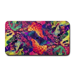 Colorful Boho Abstract Art Medium Bar Mats by SpinnyChairDesigns