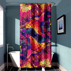 Colorful Boho Abstract Art Shower Curtain 36  X 72  (stall)  by SpinnyChairDesigns