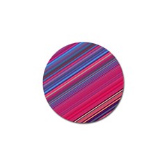 Boho Pink Blue Stripes Golf Ball Marker (4 Pack) by SpinnyChairDesigns