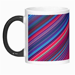 Boho Pink Blue Stripes Morph Mugs