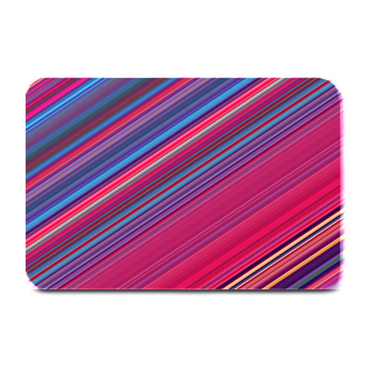 Boho Pink Blue Stripes Plate Mats