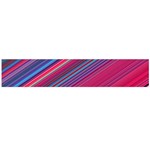 Boho Pink Blue Stripes Large Flano Scarf  Front