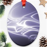 Violet Glowing Swirls Ornament (Oval) Front