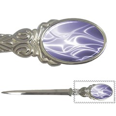 Violet Glowing Swirls Letter Opener by SpinnyChairDesigns