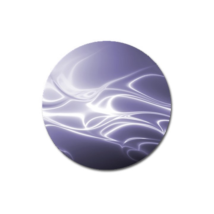 Violet Glowing Swirls Magnet 3  (Round)